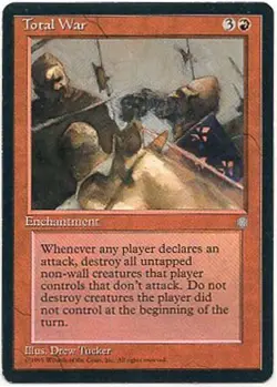 TOTAL WAR X1 MAGIC MTG ICE AGE #221 MODERATE PLAY (MP) 1995 - Image 1