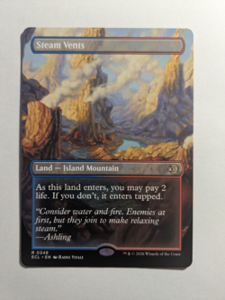 Steam Vents - Borderless Rare #348 - Lorwyn Eclipsed NM MtG - Image 1