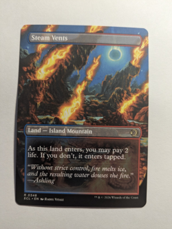 Steam Vents - Borderless Rare #348 - Lorwyn Eclipsed NM MtG - Image 2