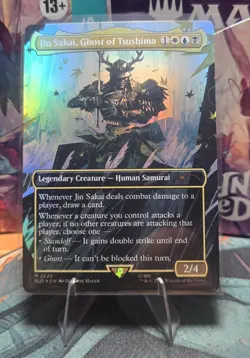 MTG Jin Sakai, Ghost Of Tsushima FOIL Secret Lair Drop Magic NM 2226 - Image 1