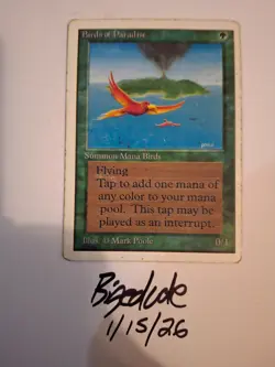 MTG Unlimited Birds of Paradise - See Pics for Condition - bigedude - Image 1