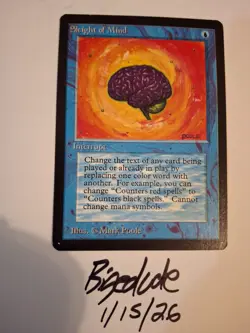 MTG Beta Sleight of Mind - See Pics for Condition - bigedude - Image 1