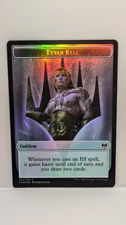 Dwarf Berserker Emblem - Tyvar Kell Double-sided Token Kaldheim Foil - Image 2