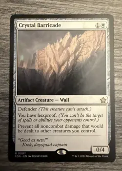 Crystal Barricade - Foundations - NM - Regular - MTG - Image 1