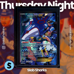 2015 POKEMON XY DOUBLE CRISIS #6 TEAM AQUA'S KYOGRE EX FULL ART - Image 1