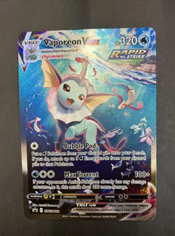 JUMBO Vaporeon VMAX SWSH182 Pokemon TCG NM/M Tracked Free Ship - Image 1