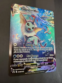 JUMBO Vaporeon VMAX SWSH182 Pokemon TCG NM/M Tracked Free Ship - Image 3