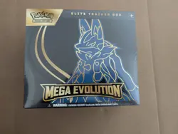Pokemon TCG Pokemon Mega Evolution Lucario ETB Elite Trainer Box NEW - Image 1