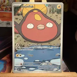 Stunfisk 118/086 White Flare Illustration Rare Full Art Holo Pokemon TCG MINT - Image 1