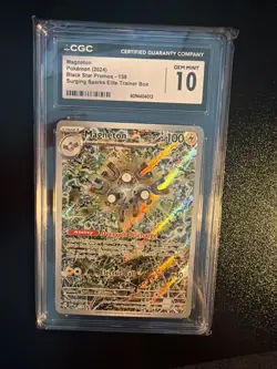 Magneton #159 - 2024 Surging Sparks ETB Pokemon Center Stamp Promo - CGC 10 - Image 1