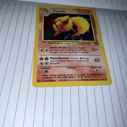 Pokemon TCG Flareon Jungle 3/64 Holo Unlimited Holo Rare hp - Image 2