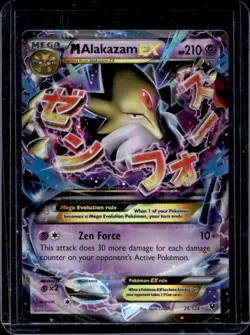 2016 Pokemon XY Fates Collide Mega Alakazam Holo #26/124 - Image 1