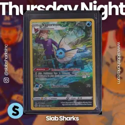 2022 POKEMON SWSH BRILLIANT STARS #TG02/TG30 VAPOREON TRAINER GALLERY - Image 1