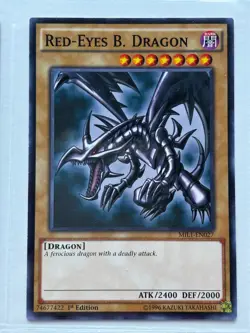Yu-Gi-Oh Red-Eyes B. Dragon MIL1-EN027 Common 1st Edition NM - Image 1