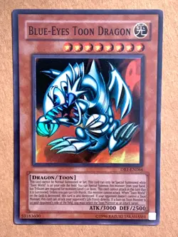 yugioh Blue-Eyes Toon Dragon DB1-EN066 Super North American Near Mint - Image 1