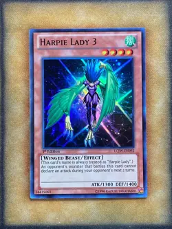Yugioh Harpie Lady 3 LCJW-EN092 Super Rare 1st Ed NM - Image 1