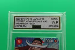2022 One Piece Japanese Edward Newgate Alt Art Paramount War OP02-004 AGS 9.5 - Image 2