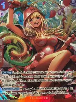 One Piece CCG: OP11-004 A Fist of Divine Speed Kujyaku (Alt Art) English - Image 1