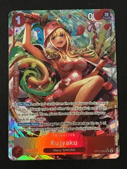 One Piece CCG: OP11-004 A Fist of Divine Speed Kujyaku (Alt Art) English - Image 2