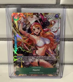 One Piece TCG OP14-031 ALT ART SR Nami - The Azure Sea's Seven ENGLISH - Image 1