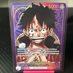 One Piece TCG Monkey D Luffy OP05-060 Alt Art Leader English - Image 1