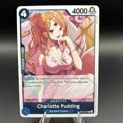 One Piece CCG - Charlotte Pudding OP06-047 Holo Wings of the Captain English NM - Image 1