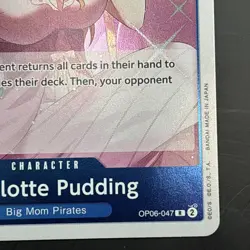 One Piece CCG - Charlotte Pudding OP06-047 Holo Wings of the Captain English NM - Image 5
