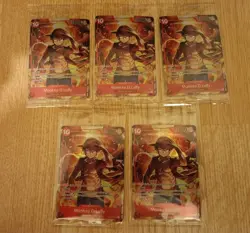 Monkey.D.Luffy Treasure Booster Set ST10-006 One Piece Promo Set Of 5 - Image 1