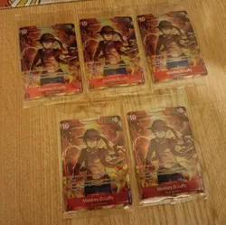 Monkey.D.Luffy Treasure Booster Set ST10-006 One Piece Promo Set Of 5 - Image 2