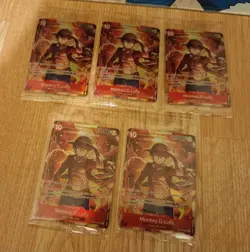 Monkey.D.Luffy Treasure Booster Set ST10-006 One Piece Promo Set Of 5 - Image 3