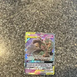 Pokemon Trevenant & Dusknoir GX TAG TEAM Holo Promo Card SM217 270HP Night Watch - Image 1