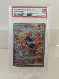Greninja EX Sir Scarlet & Violet Twilight Masquerade Holo Pokemon Card PSA 9 - Image 1