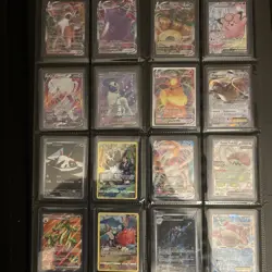 50 English Pokemon Card Lot Ir, Full Arts, Vmax, Vstar All Near Mint - Image 1