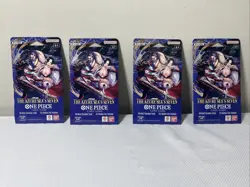 Lot of 4 OP14 EB04 The Azure Sea’s Seven One Piece Card Game Sleeved Booster New - Image 3