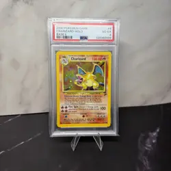 SWIRL - Pokemon TCG Charizard Base Set 2 Holo Rare Card 4/130 PSA 4 VG-EX - Image 1