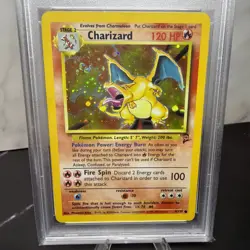 SWIRL - Pokemon TCG Charizard Base Set 2 Holo Rare Card 4/130 PSA 4 VG-EX - Image 3