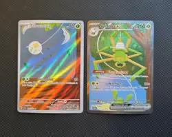 Spidops ex 243/198 Tarountula ex 199/198 Scarlet & Violet Full Art SIR NM Cards - Image 1
