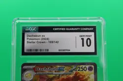 CGC 10 Dachsbun EX 169/142 Stellar Crown Special Illustration Rare Pokemon Card - Image 2