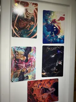 Mtg Final Fantasy Set Of Gold Stamped Art Cards - Image 1