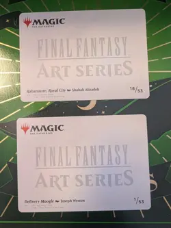 Delivery Moogle Art Card (Gold-Stamped Planeswalker Symbol) MTG FF Art Series NM - Image 2