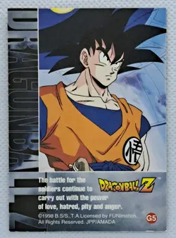 1998 FUNimation Dragon Ball Z Gold Foil TCG Trading Card G5 - Image 2