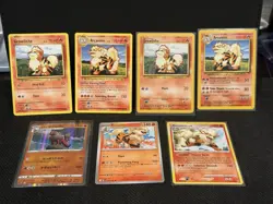 Pokemon TCG Growlithe & Arcanine 7x Unique Card Lot - Image 1