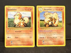 Pokemon TCG Growlithe & Arcanine 7x Unique Card Lot - Image 3