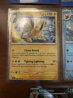 Prismatic Evolutions Eeveelutions Art Cards Set of 8 Cosmo Holo Foil NM Mint - Image 5