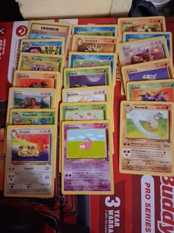 Lot Of 20 1999 Pokemon Cards Sandslash Persian Slowpoke Marowak Weepinbell - Image 1