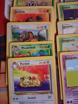 Lot Of 20 1999 Pokemon Cards Sandslash Persian Slowpoke Marowak Weepinbell - Image 3