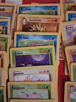 Lot Of 20 1999 Pokemon Cards Sandslash Persian Slowpoke Marowak Weepinbell - Image 5
