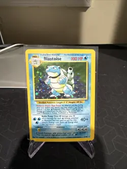 Pokemon MP Blastoise Holo Rare Card 002/102 Base Set - Image 1