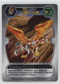 2002 Digimon - D-Tector Card Game Expansion Set Unlimited BurningGreymon #DT-80 - Image 1
