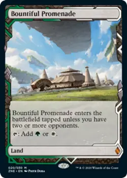 1x Near Mint, English Bountiful Promenade - Foil - Zendikar Expeditions - Image 1